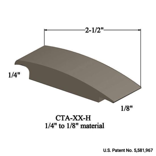 Wheeled Traffic Transitions - CTA 09 H 1/4" to 1/8" material #9 Clay 12'