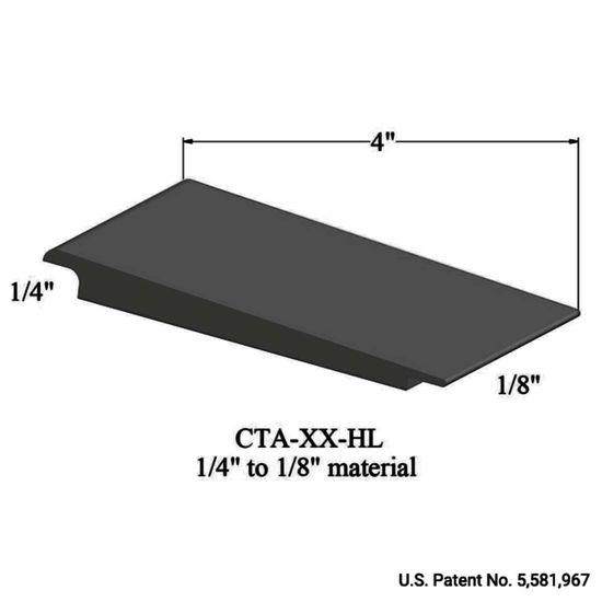 Wheeled Traffic Transitions - CTA 20 HL 1/4" to 1/8" material #20 Charcoal 12'