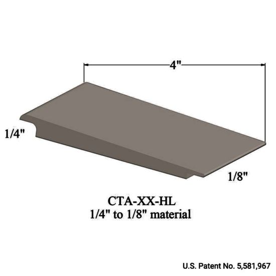 Wheeled Traffic Transitions - CTA 11 HL 1/4" to 1/8" material #11 Canvas 12'