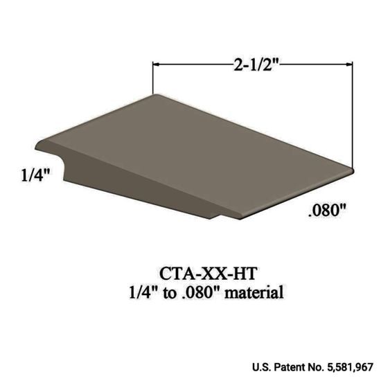 Wheeled Traffic Transitions - CTA 09 HT 1/4" to .080" material #9 Clay 12'
