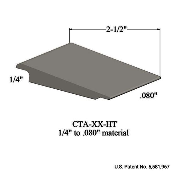 Wheeled Traffic Transitions - CTA 24 HT 1/4" to .080" material #24 Grey Haze 12'
