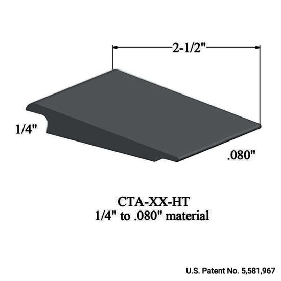 Wheeled Traffic Transitions - CTA 71 HT 1/4" to .080" material #71 Storm Cloud 12'