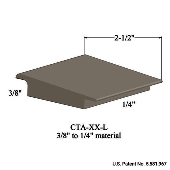 Wheeled Traffic Transitions - CTA 09 L 3/8" to 1/4" material #9 Clay 12'