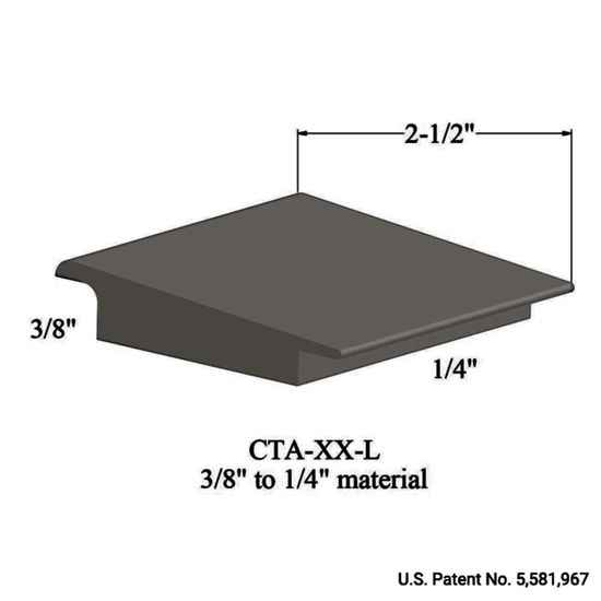 Wheeled Traffic Transitions - CTA 32 L 3/8" to 1/4" material #32 Pebble 12'