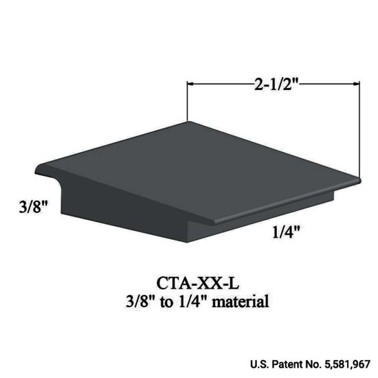 Wheeled Traffic Transitions - CTA 71 L 3/8" to 1/4" material #71 Storm Cloud 12'