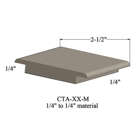 Wheeled Traffic Transitions - CTA 09 M 1/4" to 1/4" material #9 Clay 12'