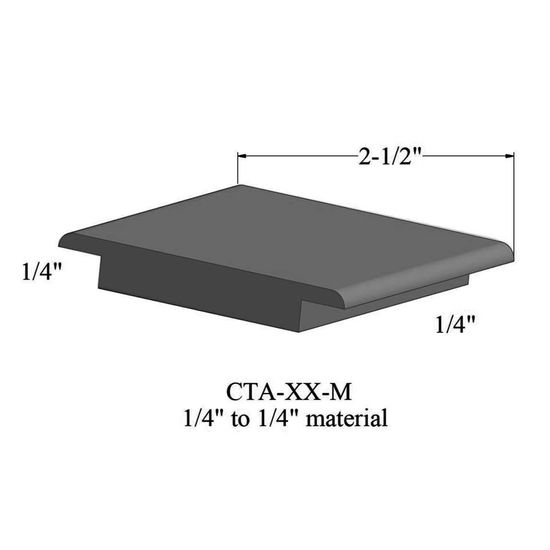 Wheeled Traffic Transitions - CTA 20 M 1/4" to 1/4" material #20 Charcoal 12'