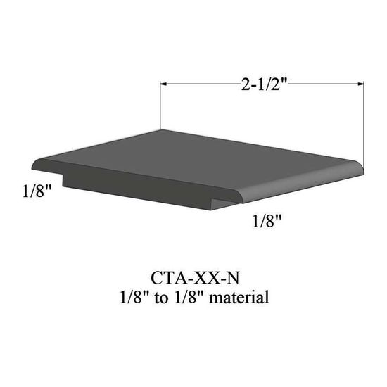 Wheeled Traffic Transitions - CTA 20 N 1/8" to 1/8" material #20 Charcoal 12'