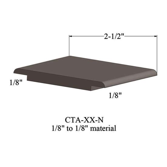 Wheeled Traffic Transitions - CTA 76 N 1/8" to 1/8" material #76 Cinnamon 12'