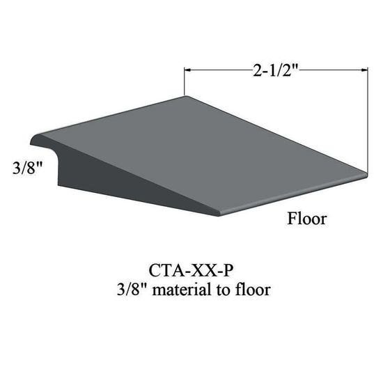 Wheeled Traffic Transitions - CTA 71 P 3/8" material to subfloor #71 Storm Cloud 12'