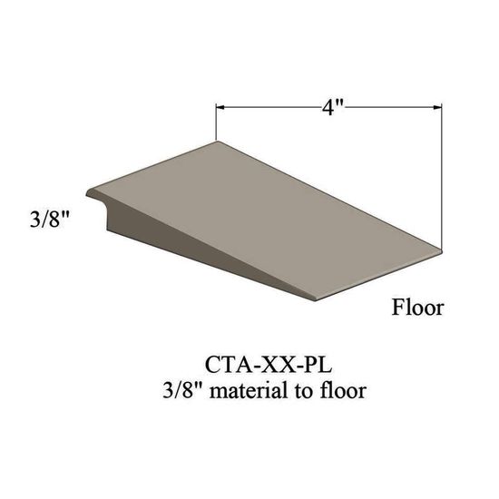 Wheeled Traffic Transitions - CTA 09 PL 3/8" material to subfloor #9 Clay 12'