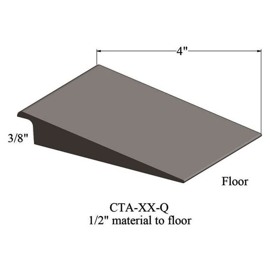 Wheeled Traffic Transitions - CTA 283 Q 1/2" material to subfloor #283 Toast 12'