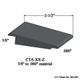 Wheeled Traffic Transitions - CTA 28 Z 3/8" to .080" material #28 Medium Grey 12'