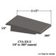 Wheeled Traffic Transitions - CTA 55 Z 3/8" to .080" material #55 Silver Grey 12'