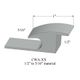 Adaptors - 5/16" to 1/2" material #38 Pewter 12'