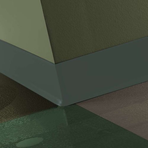 Tarkett - Coin intérieur de plinthe en caoutchouc à 90° Duracove Thermoplastic Rubber (Type TP) #55 Silver Grey - 6