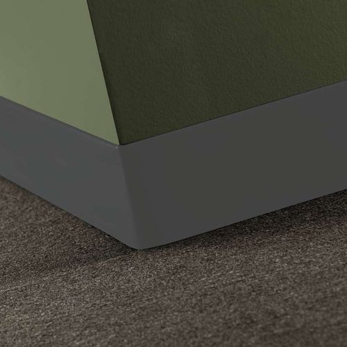 Tarkett - Coin intérieur de plinthe en caoutchouc à 90° Duracove Thermoplastic Rubber (Type TP) #55 Silver Grey - 6