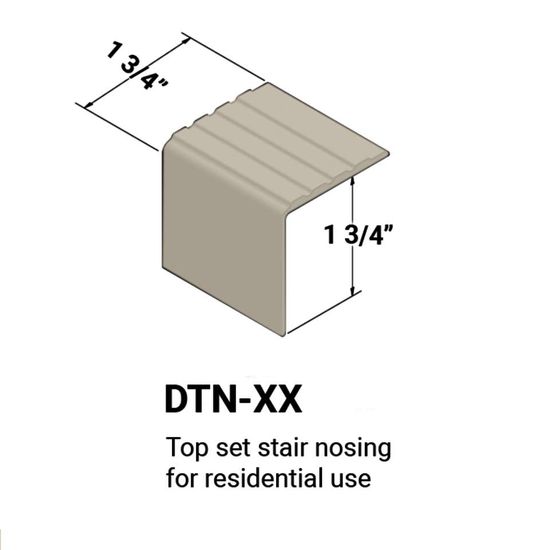 Stair Nosings - Top set for residential use #22 Pearl 12'