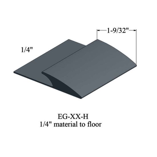 Edge Guards - EG 18 H 1/4" material to floor #18 Navy Blue 12'