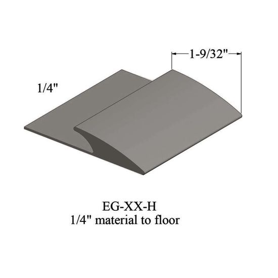 Edge Guards - EG 32 H 1/4" material to floor #32 Pebble 12'