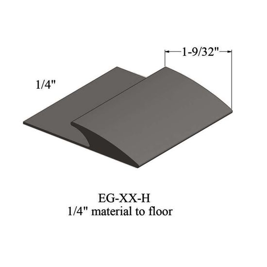 Edge Guards - EG 47 H 1/4" material to floor #47 Brown 12'