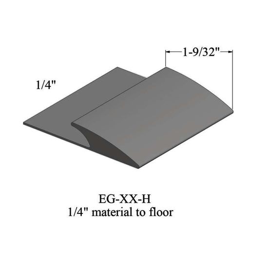 Edge Guards - EG 48 H 1/4" material to floor #48 Grey 12'