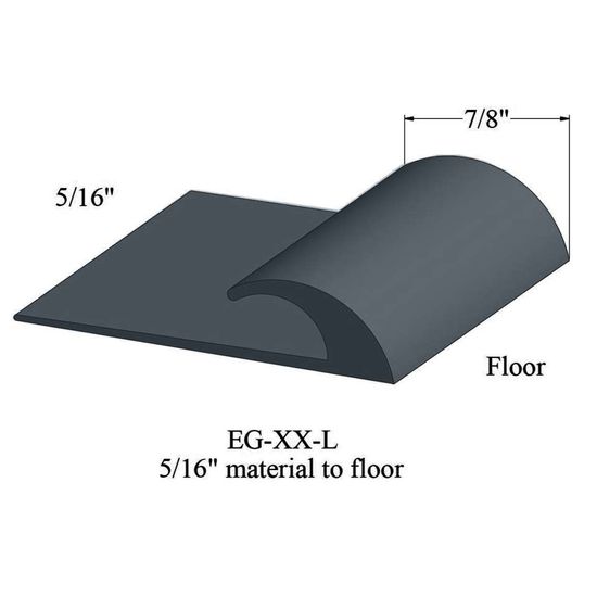 Edge Guards - EG 18 L 5/16" material to floor #18 Navy Blue 12'