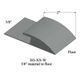 Carpet Edge Guard - EG 38 W 3/8" material to floor #38 Pewter 12'
