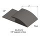 Carpet Edge Guard - EG 47 W 3/8" material to floor #47 Brown 12'