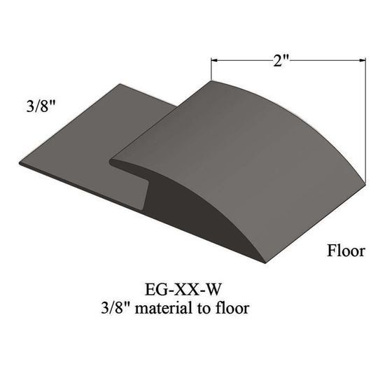 Edge Guards - EG 47 W 3/8" material to floor #47 Brown 12'