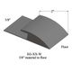 Carpet Edge Guard - EG 48 W 3/8" material to floor #48 Grey 12'