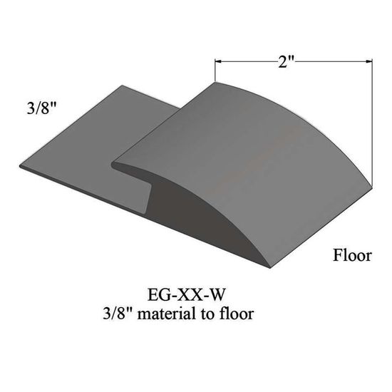 Edge Guards - EG 48 W 3/8" material to floor #48 Grey 12'