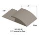 Bordure de tapis - EG 49 W 3/8" material to floor #49 Beige 12'