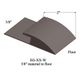 Carpet Edge Guard - EG 76 W 3/8" material to floor #76 Cinnamon 12'