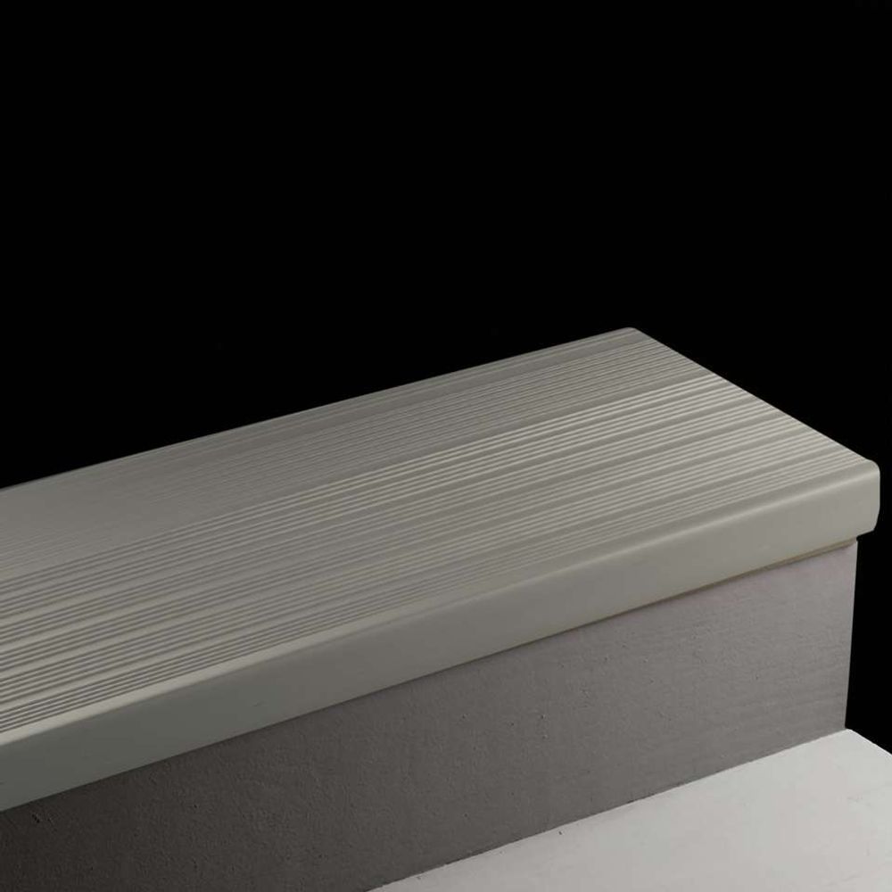 Tarkett Vinyl Stair Treads HT 28 SQ SafeTRib Square Nose 28 Medium Grey 6' (440261013