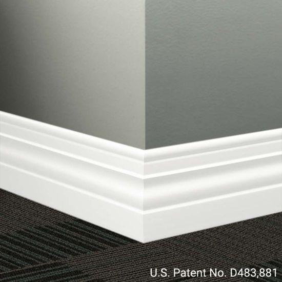 Millwork Wall Finishing System - MW 00 A Diplomat 4 1⁄2” - MW XX A #0 Unfinished - Wallbase 8' (Pack of 6)