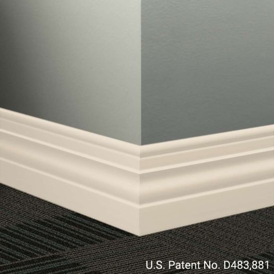 Millwork Wall Finishing System - MW 194 A Diplomat 4 1⁄2” - MW XX A #194 Antique White - Wallbase 8' (Pack of 6)