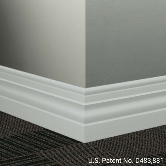 Millwork Wall Finishing System - MW 21 A Diplomat 4 1⁄2” - MW XX A #21 Platinum - Wallbase 8' (Pack of 6)