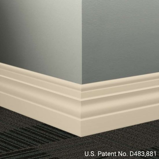 Millwork Wall Finishing System - MW 34 A Diplomat 4 1⁄2” - MW XX A #34 Almond - Wallbase 8' (Pack of 6)