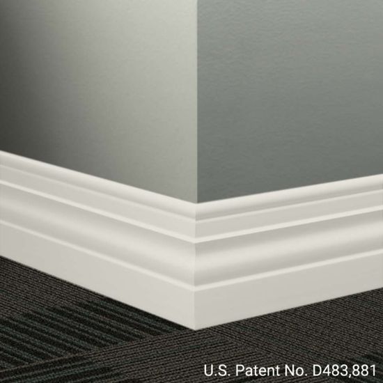 Millwork Wall Finishing System - MW 460 A Diplomat 4 1⁄2” - MW XX A #460 Cotton - Wallbase 8' (Pack of 6)