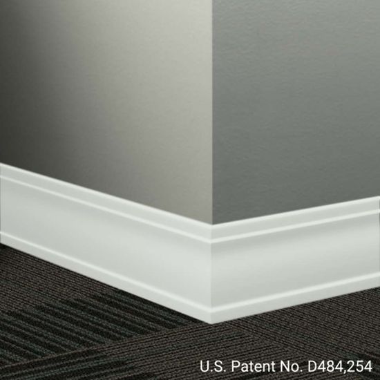 Millwork Wall Finishing System - MW 50 D Outline 3 1⁄2” #50 White - Wallbase 8' (Pack of 10)