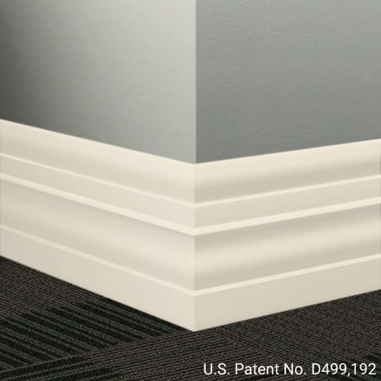 Millwork Wall Finishing System - MW 01 E Attaché 6" #1 Snow White - Wallbase 8' (Pack of 8)
