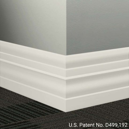 Millwork Wall Finishing System - MW 460 E Attaché 6" #460 Cotton - Wallbase 8' (Pack of 8)