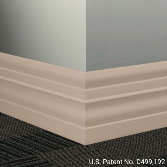 Millwork Wall Finishing System - MW 49 E Attaché 6" #49 Beige - Wallbase 8' (Pack of 8)