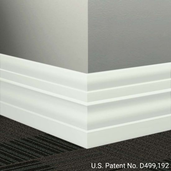 Millwork Wall Finishing System - MW TG1 E Attaché 6" #TG1 Snowbound - Wallbase 8' (Pack of 8)