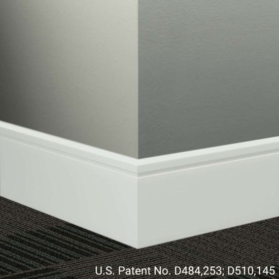 Millwork Wall Finishing System - MW 50 F Reveal 4 1⁄4” #50 White - Wallbase 8' (Pack of 8)