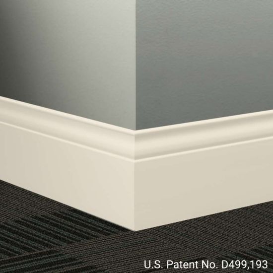 Millwork Wall Finishing System - MW 01 G Inflection 5 1⁄4” #1 Snow White - Wallbase 8' (Pack of 6)