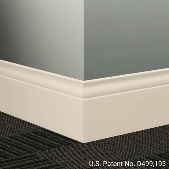 Millwork Wall Finishing System - MW 194 G Inflection 5 1⁄4” #194 Antique White - Wallbase 8' (Pack of 6)