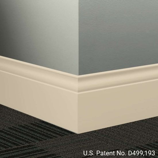 Millwork Wall Finishing System - MW 34 G Inflection 5 1⁄4” #34 Almond - Wallbase 8' (Pack of 6)