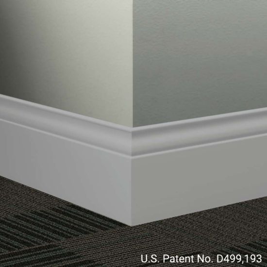 Millwork Wall Finishing System - MW 69 G Inflection 5 1⁄4” #69 Sterling Silver - Wallbase 8' (Pack of 6)